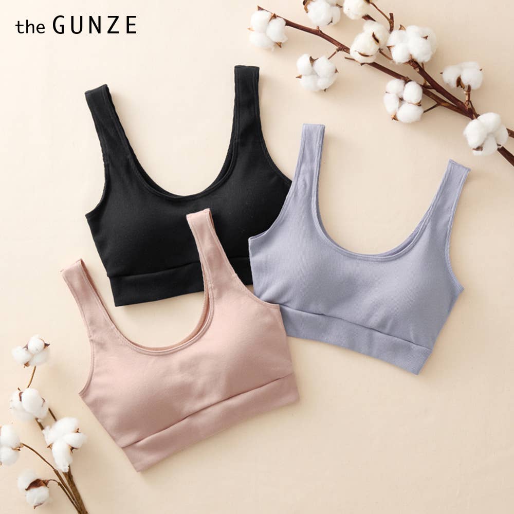 【コットンリブ】ノンワイヤーブラジャー